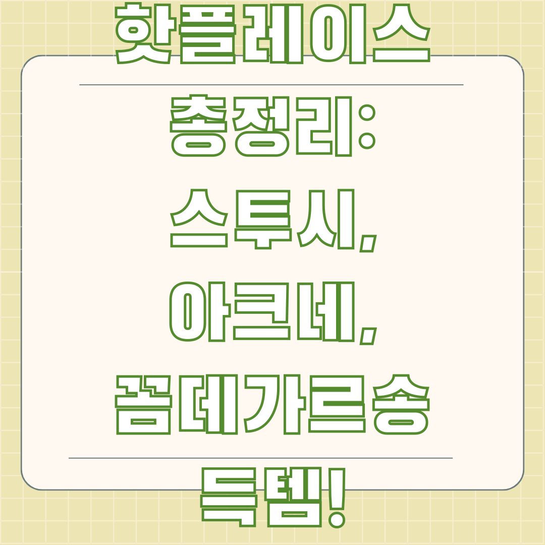 후쿠오카 쇼핑 핫플레이스 총정리: 스투시, 아크네, 꼼데가르송 득템!